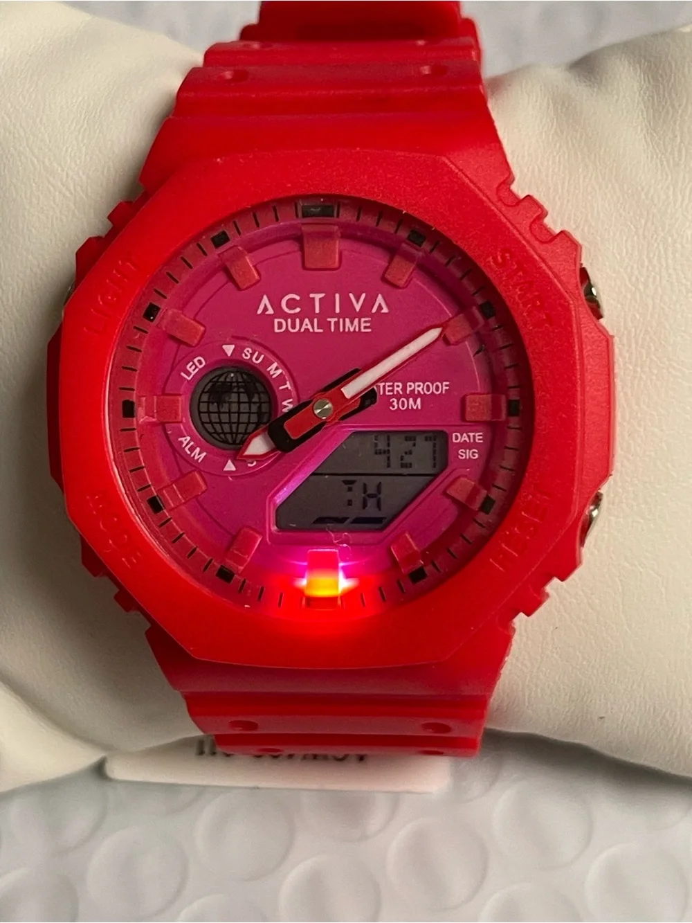 Activa Recon X Invicta Analog Digital Unisex Watch - 45.5mm, Red
